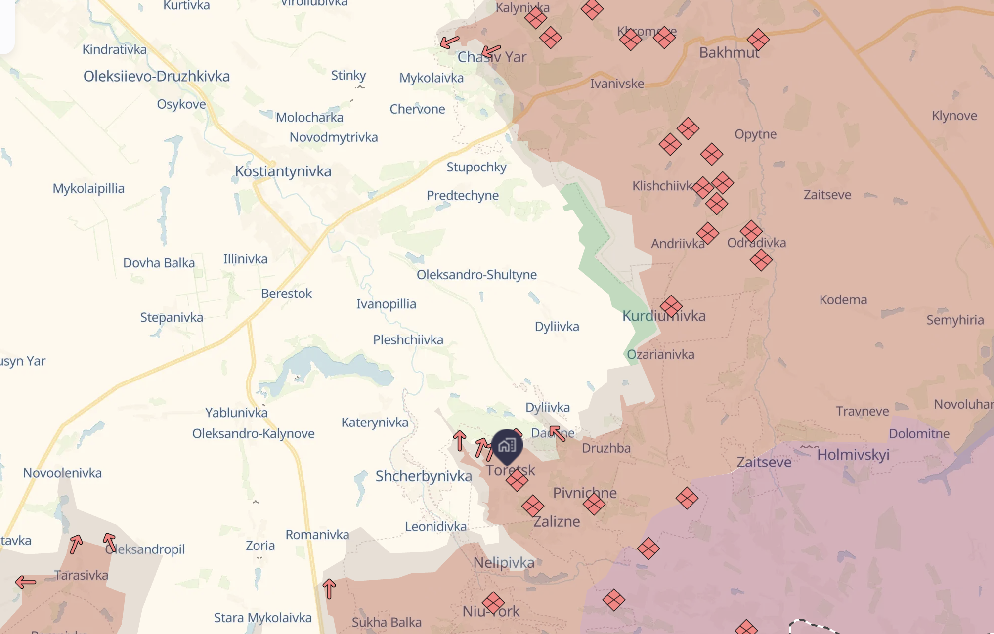 Toretsk under attack: Where Russia intensifies assaults and how front line moves